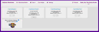 Habitican Wardrobes skill screen