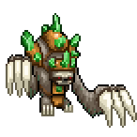 Un paresseux avec des émeraudes sur le dos.