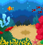 Background coral reef