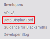 Data display tool