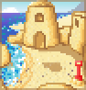Background sandcastle