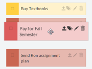 Réorganiser les tâches.