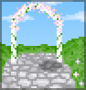 Background wedding arch