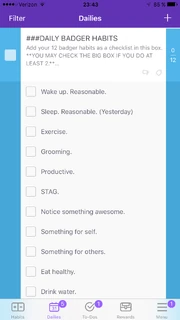 An expanded Daily with a checklist.