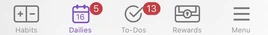 Mobile icon bar