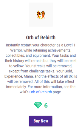 Orb of Rebirth Confirmation