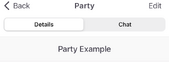 App iOS party Header