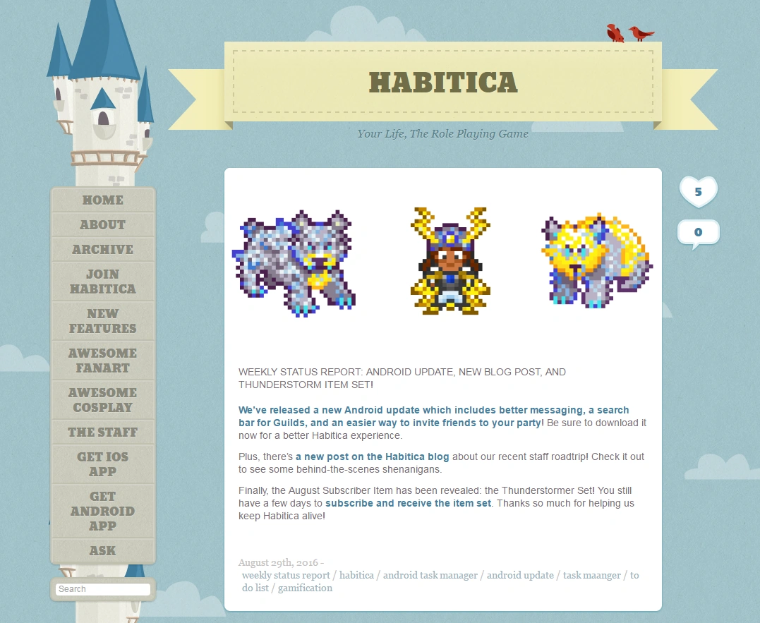 Habitica Blog Habitica Wiki Fandom