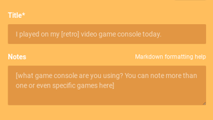 A challenge note can a) instruct a participant to edit it (top) and b) be edited by a participant to show compliance with the challenge (bottom).