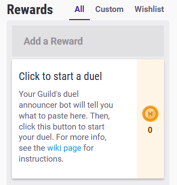 Duel Start button before