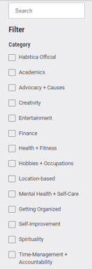 Настройки фильтрации.