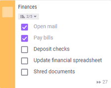 FinanceChecklist