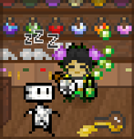 Dicedweller sleeping