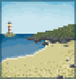 Background lighthouse shore