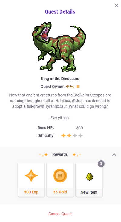 Habitica Quests Trello Board, Habitica Wiki