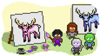 Talented and creative pixel artists sharing their work with Habitica