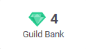 L'info-bulle de la banque de la guilde.