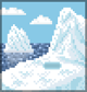 Background iceberg