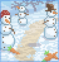 Background snowman army