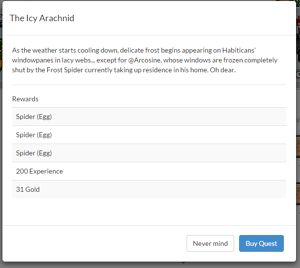 HabitRPG-Spider-Squisher-Popup