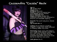 Cassie Hack's "Trading Card"