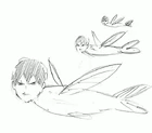 Tobiuo means flying fish, hence the pun on Kageyama's name and his reaction on his face.[4]