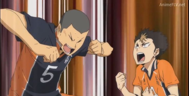 Tanaka and Nishinoya, anime funny, haikyuu, haikyuu funny, HD