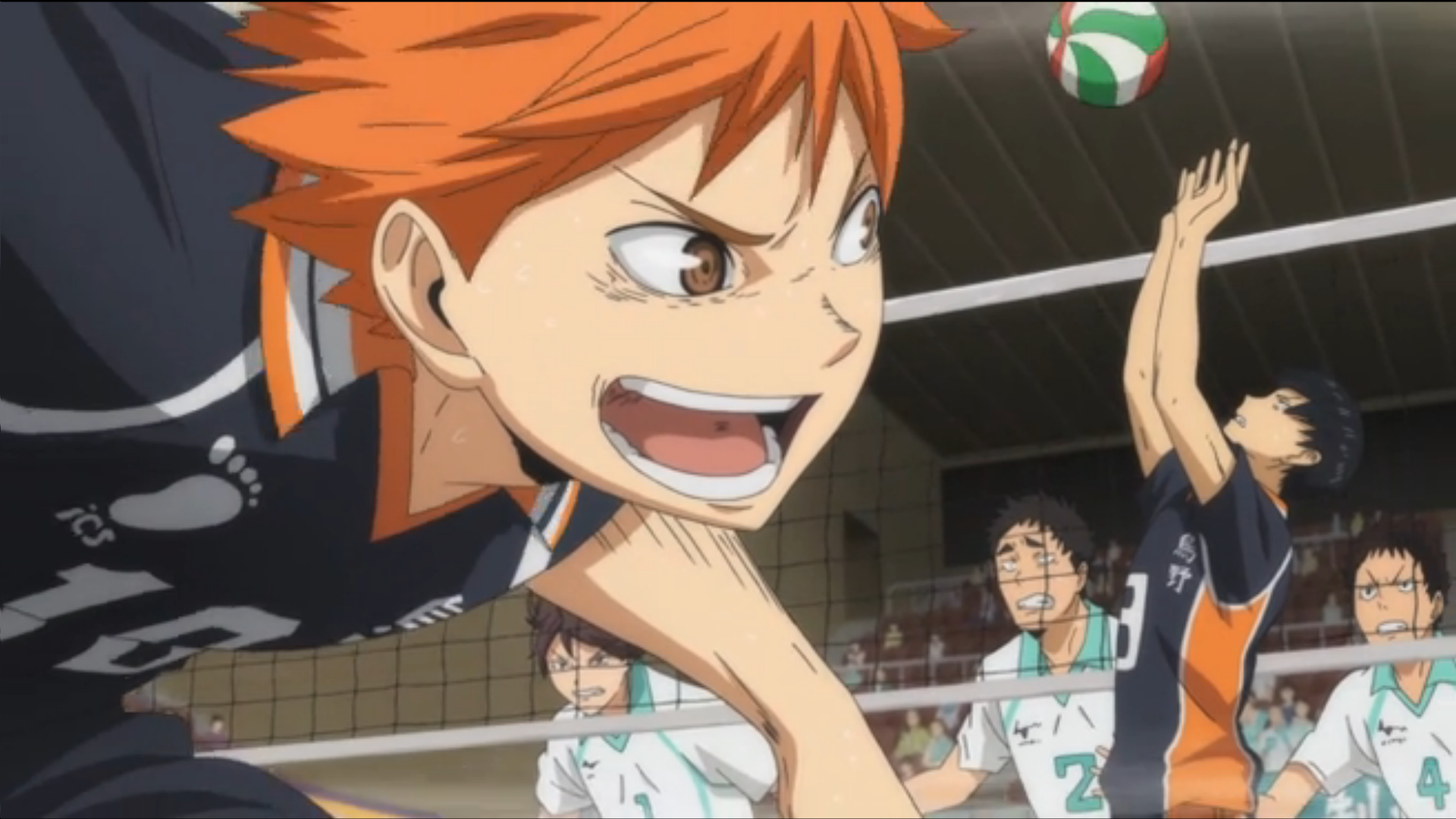 Haikyuu, hinata, jump, shoyo, spike, volleyball, HD phone