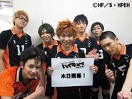 Photo of Karasuno's first and second years