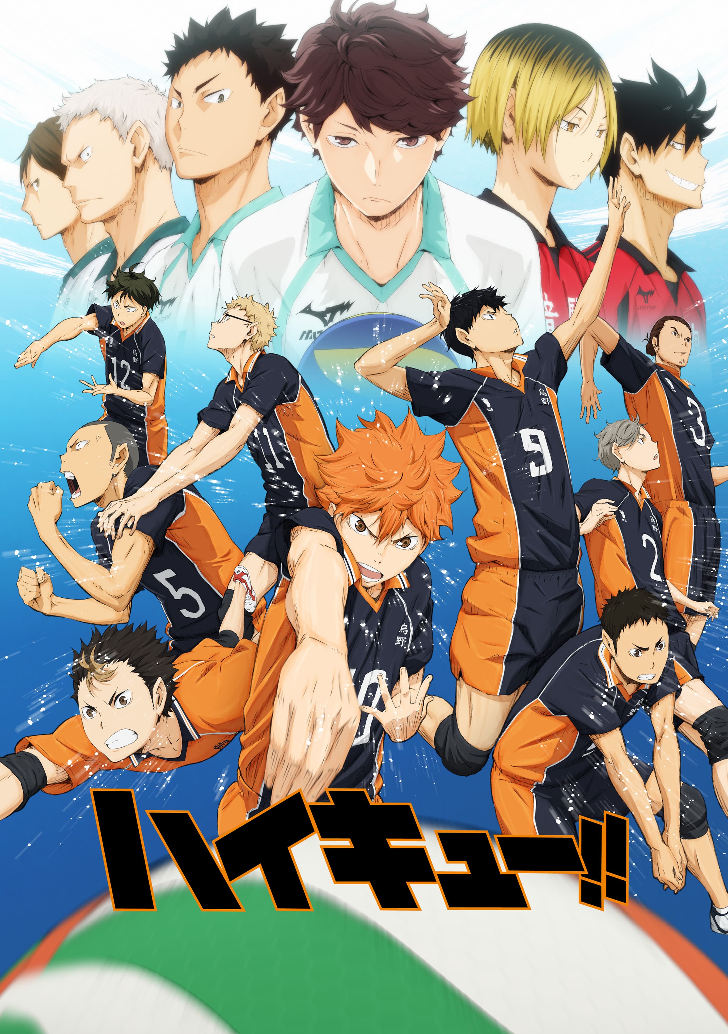 Haikyuu 1. Команда Карасуно волейбол.