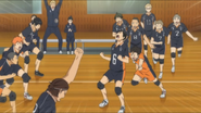 Karasuno wins its match