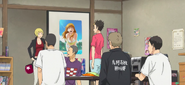 Ennoshita, Narita, and Kinoshita help Tanaka and Nishinoya study