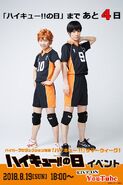 Photo of Hinata and Kageyama to countdown to Haikyū Day