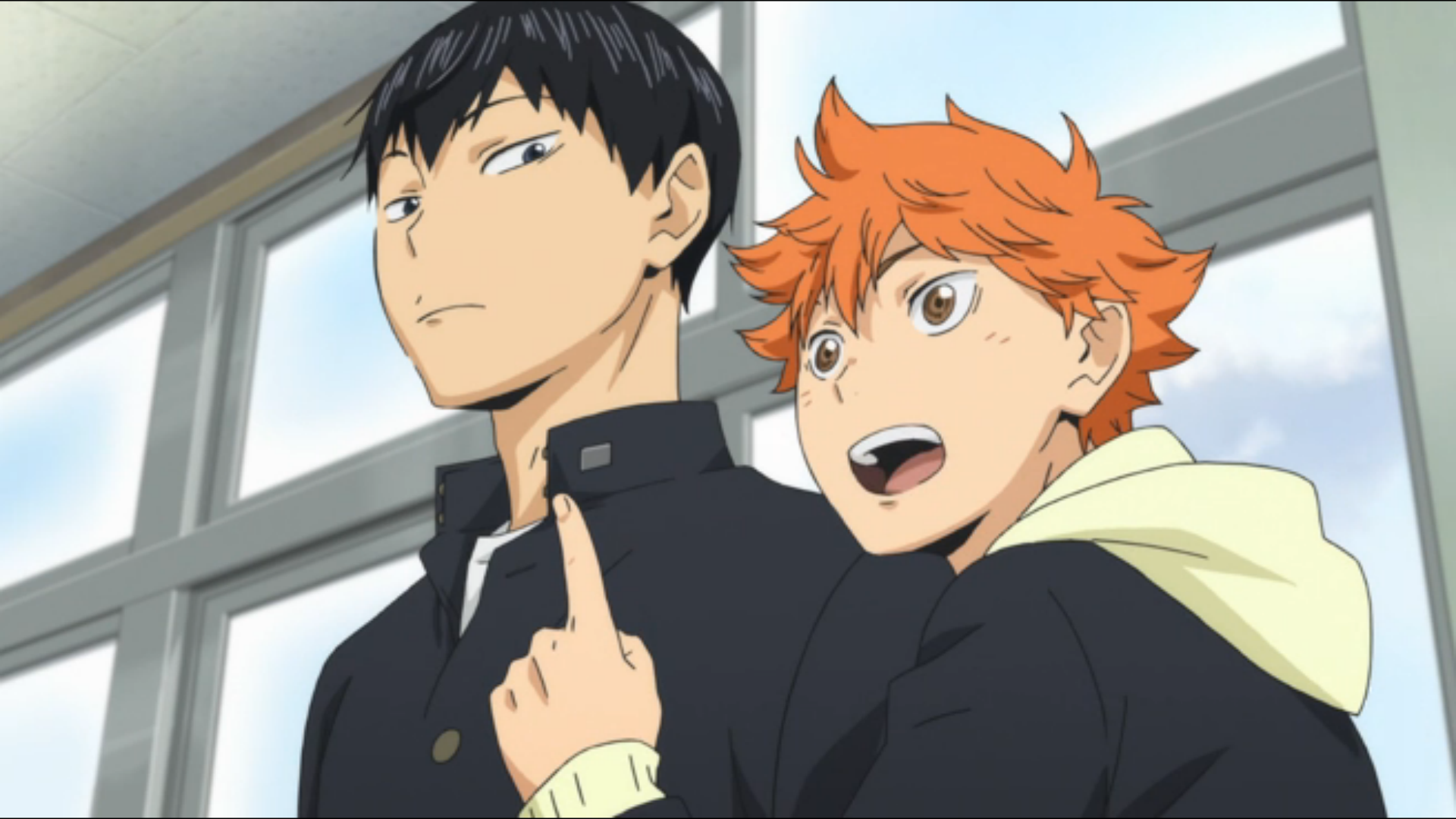 Haikyuu!!, Haikyuu, Hinata Shouyou, Kageyama Tobio, anime