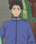 Cheering on his brother