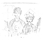 Kageyama and Hinata are "the kind of people who always blink or squint when their picture is taken."[2]