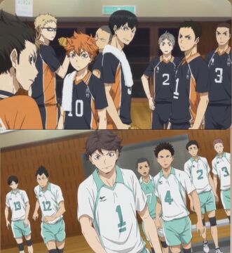 Bless the Karasuno cheer squad - Haikyuu season 3