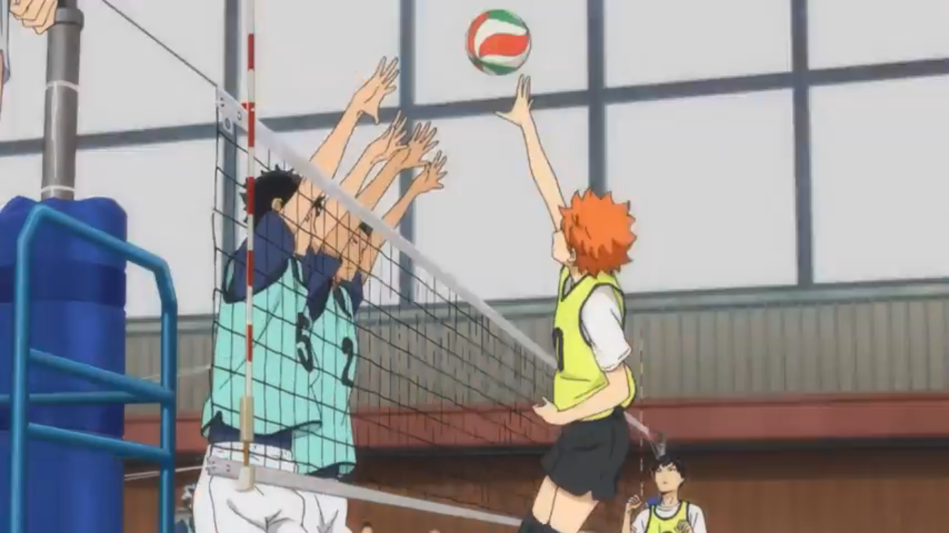 kageyama's feint spike serve