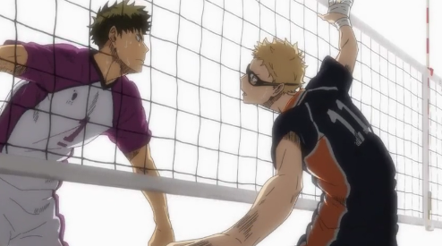 Haikyuu episode 4 season 3 tsukishima block reaction BEST EPISODE EVAH