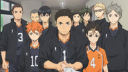 Ikejiri wishes Karasuno good luck in its next matches