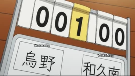 Karasuno v Wakunan Scoreboard