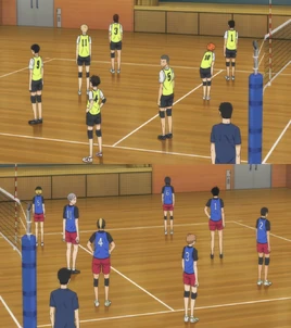 Karasuno kontra nekoma treningowy gaf anime