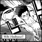 Iwaizumi recibiendo