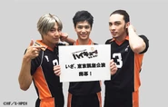 Photo of Karasuno's third years from Revival!
