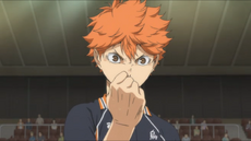 Hinata salva a bola com um peixinho!  HAIKYU!! 2ª Temporada (DUBLADO) 