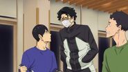 Sakusa molesto por Kageyama