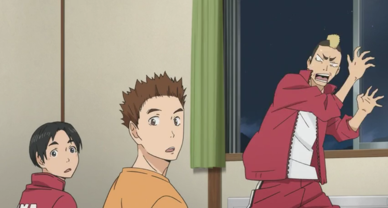 Haikyuu Season 2 - Nishinoya Yu, Tanaka Ryunosuke, Taketora Yamamoto -  Episode 11