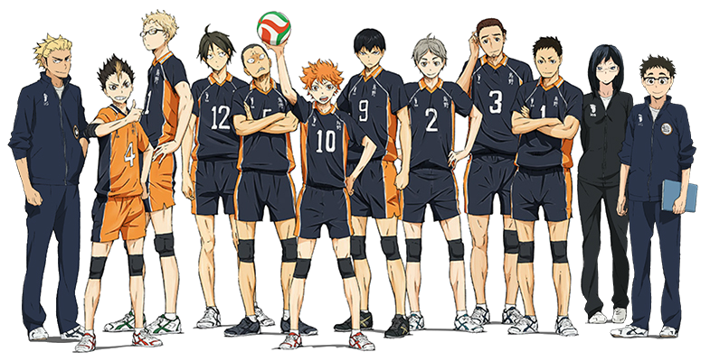 Camiseta Anime Haikyuu Volei T-Shirt Anime Vôlei - Preto