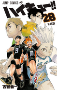 Hinata on the cover of Volume 28