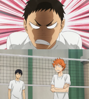 Daichi immitates Kageyama s2 e11